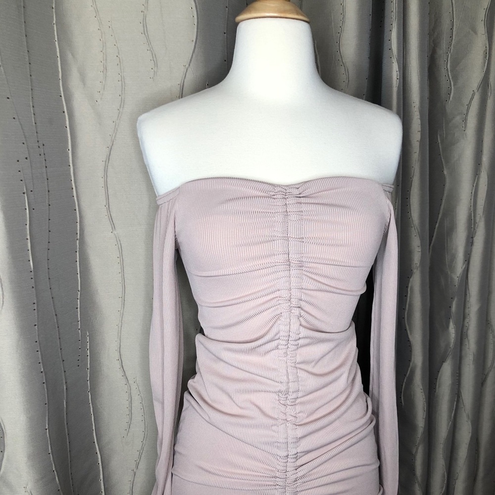 PrettyLittleThing Long Sleeve Bodycon Dress